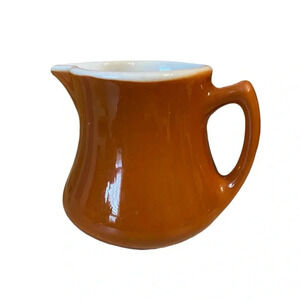 Burnt orange creamer